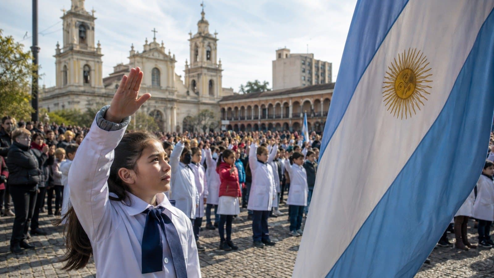 Día de la Bandera: más de 600 alumnos salteños realizaron la promesa de fidelidad
