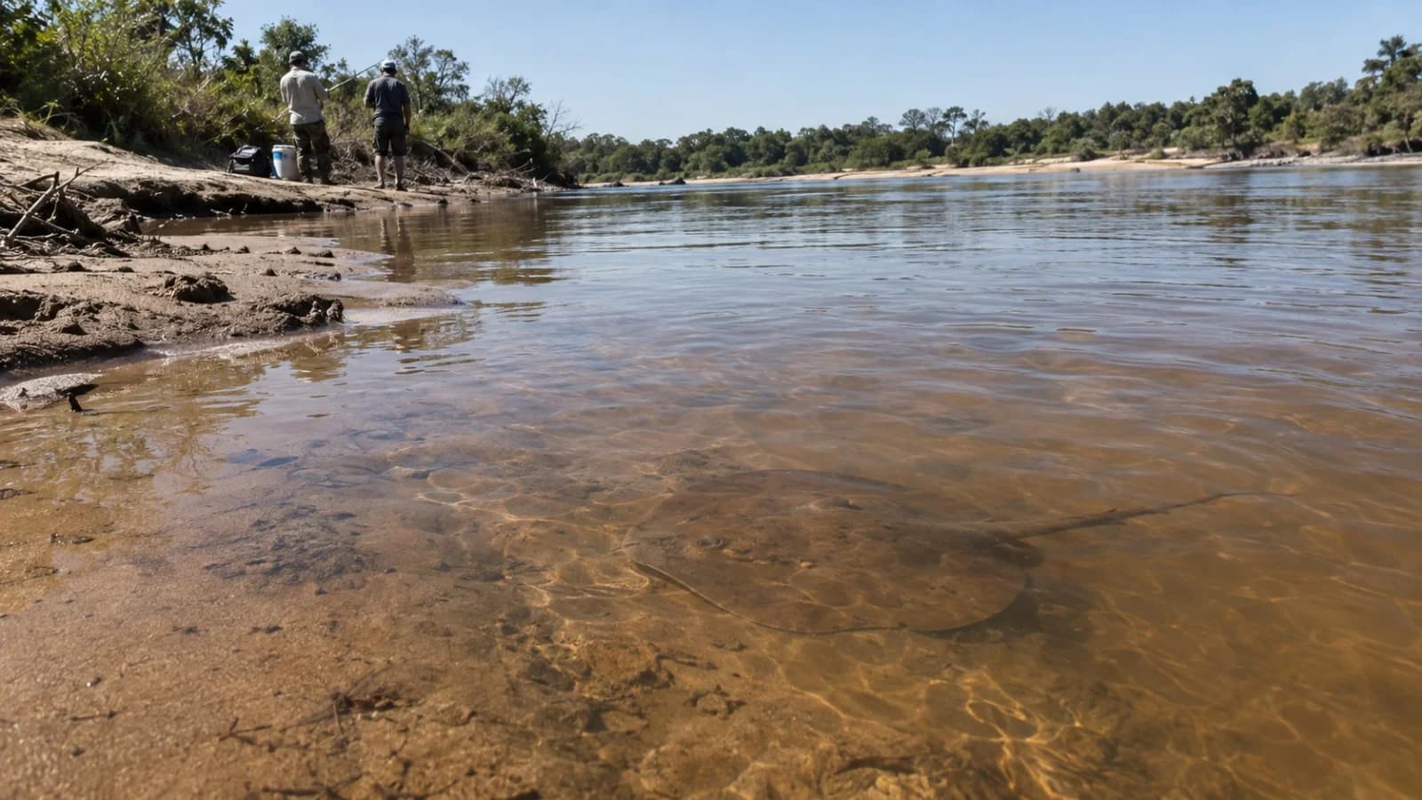 Pescadores advierten por rayas en el Bermejo y piden precaución