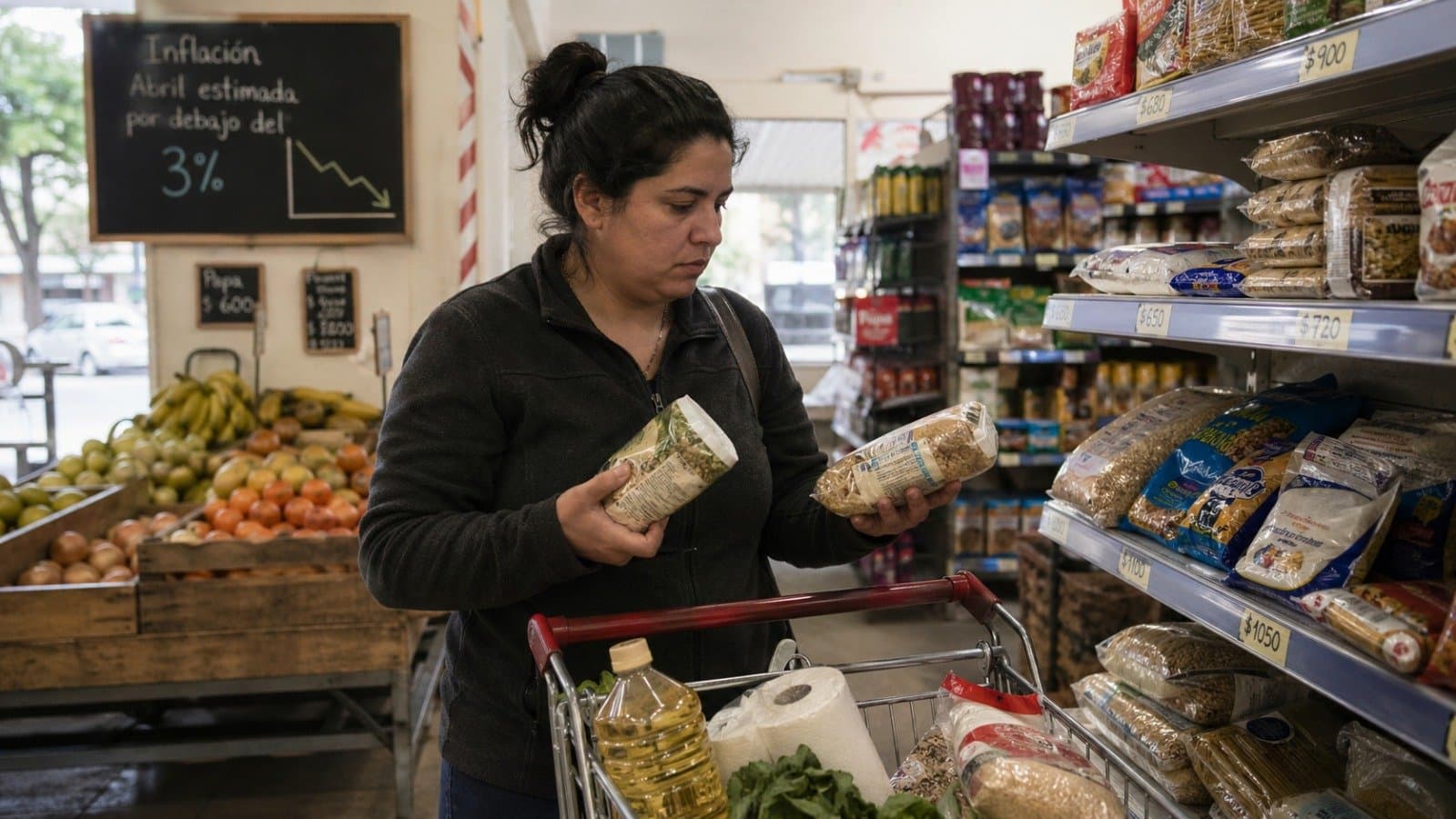 Inflación de abril: estiman que bajará del 3%, pero el alivio aún se mide en la góndola