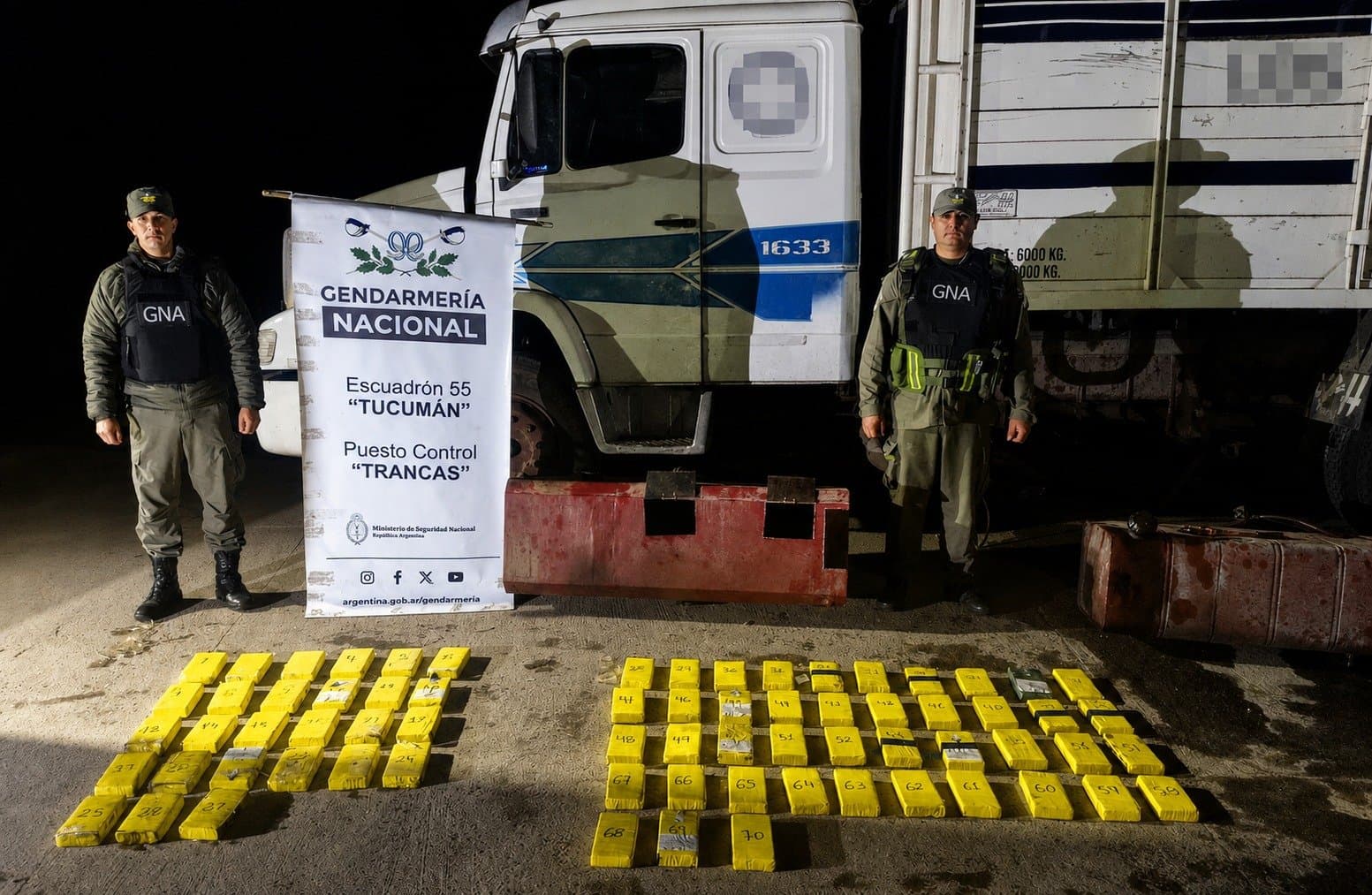 Salta: hallaron más de 71 kilos de cocaína dentro de tanques de combustible