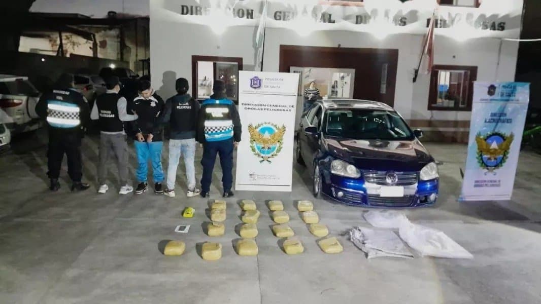 Un control vehicular derivó en el secuestro de más de 205 kilos de droga en Salta