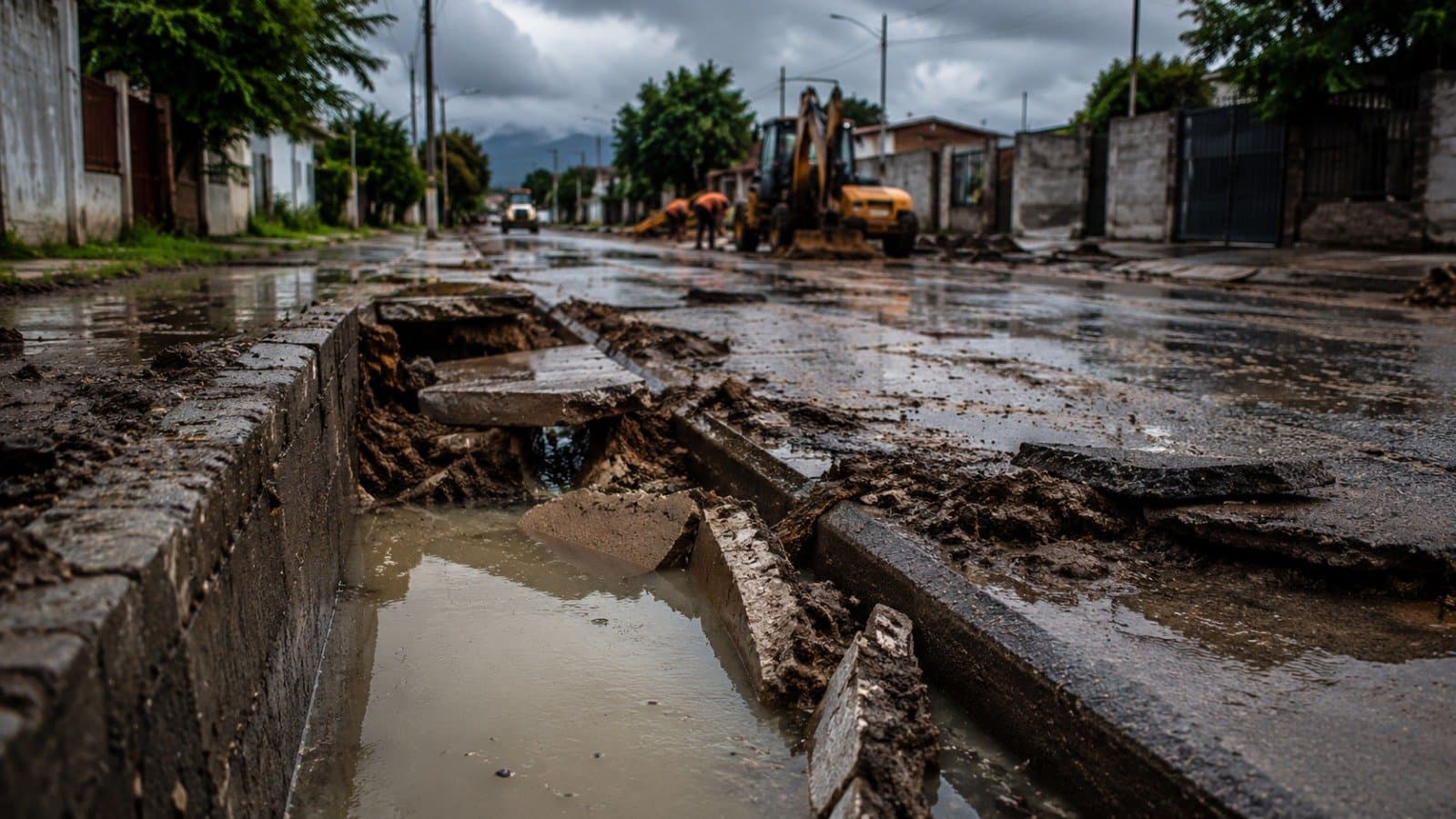 Metán: licitarán la obra del canal que colapsó durante el temporal